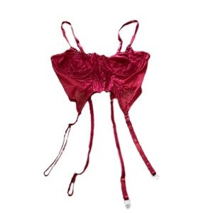 Elegant Red Lace Bralette